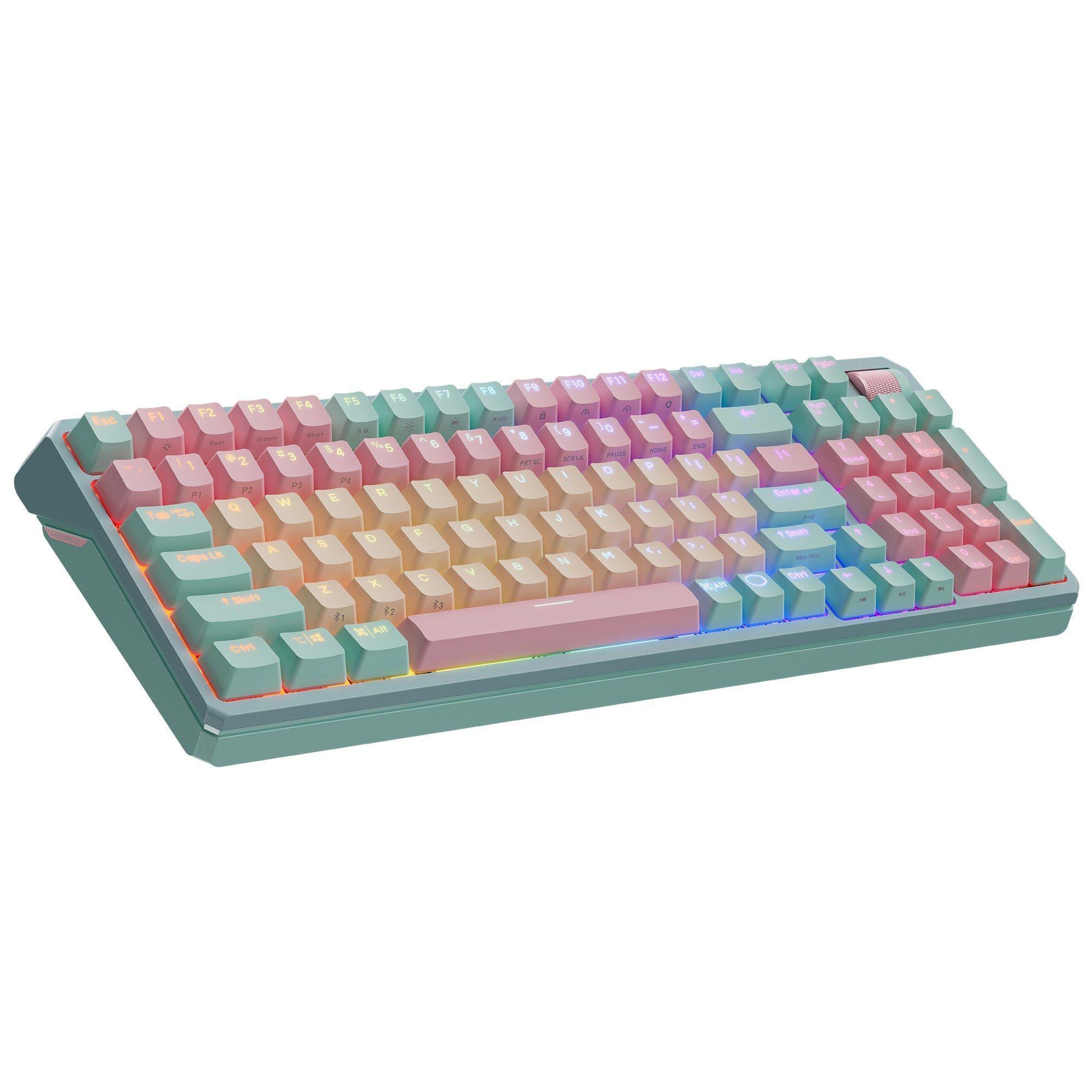 Teclado Mecânico COOLER MASTER MK770 (FR - Kailh Box V2 Red - RGB - Verde/Rosa/Laranja)