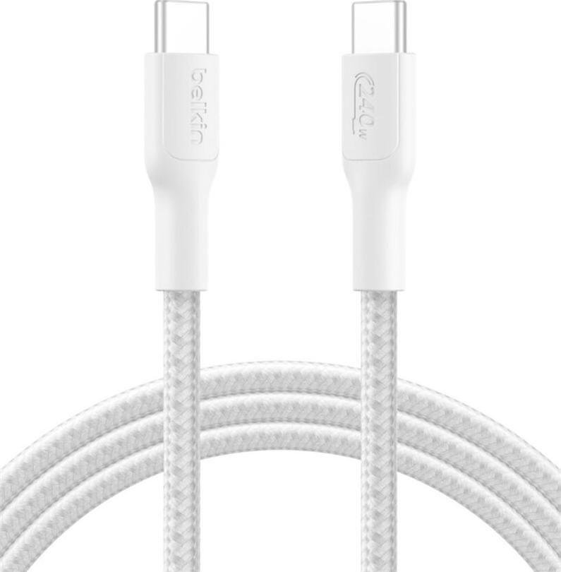 Cabo USB-C BELKIN BoostCharge Pro CAB025hq2MWH (2 m - USB-C - Branco)