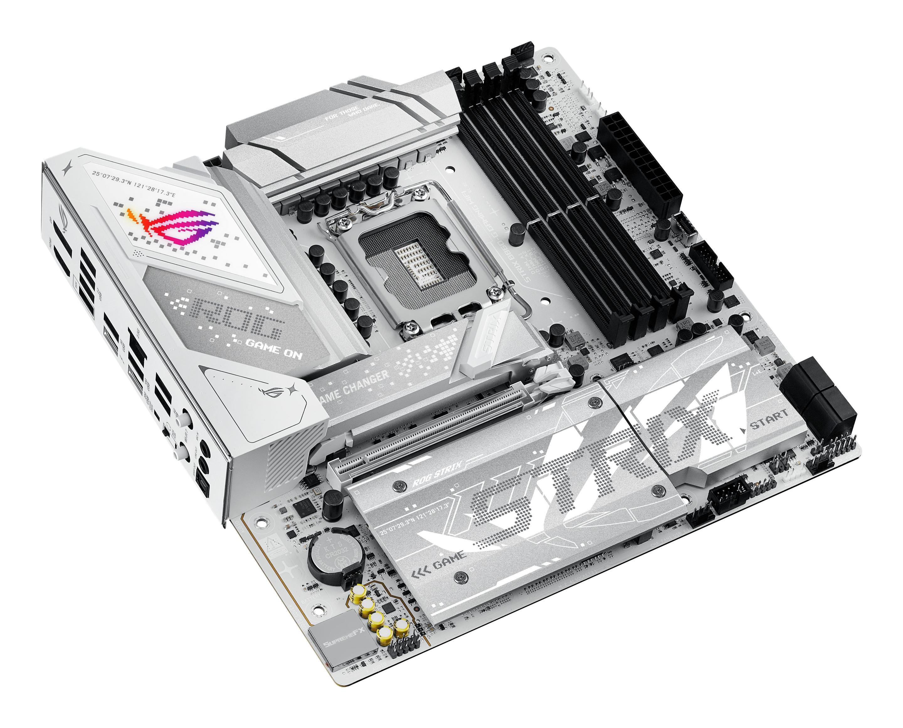 Motherboard ASUS ROG STRIX B860-G GAMING WIFI (LGA 1851 (Socket V1) - Intel Core Ultra - micro-ATX - Branco), miniatura 8