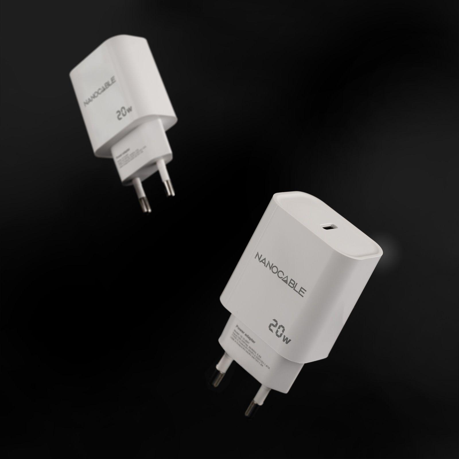 Carregador de Parede NANOCABLE 10.10.2005 (20 W - Branco) — miniatura 2