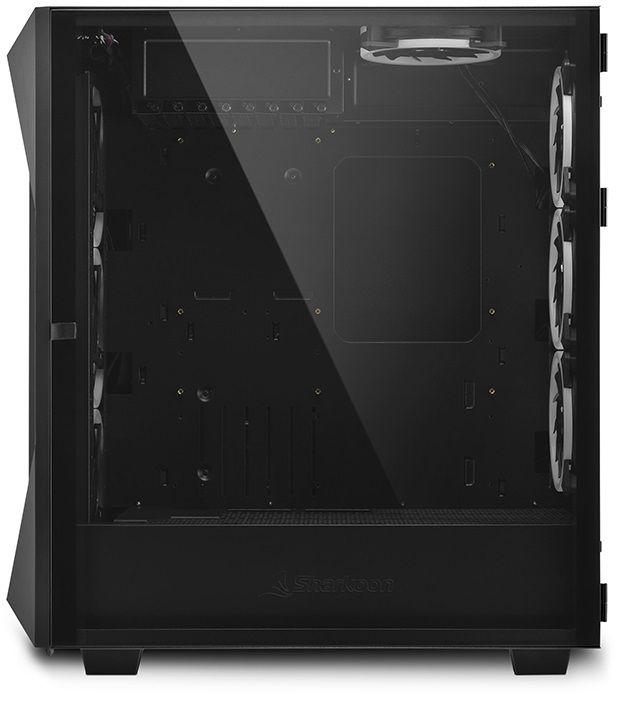 Caixa PC SHARKOON REV300 (Torre - Vidro temperado - RGB, nas ventoinhas da caixa - Preto) — miniatura 4