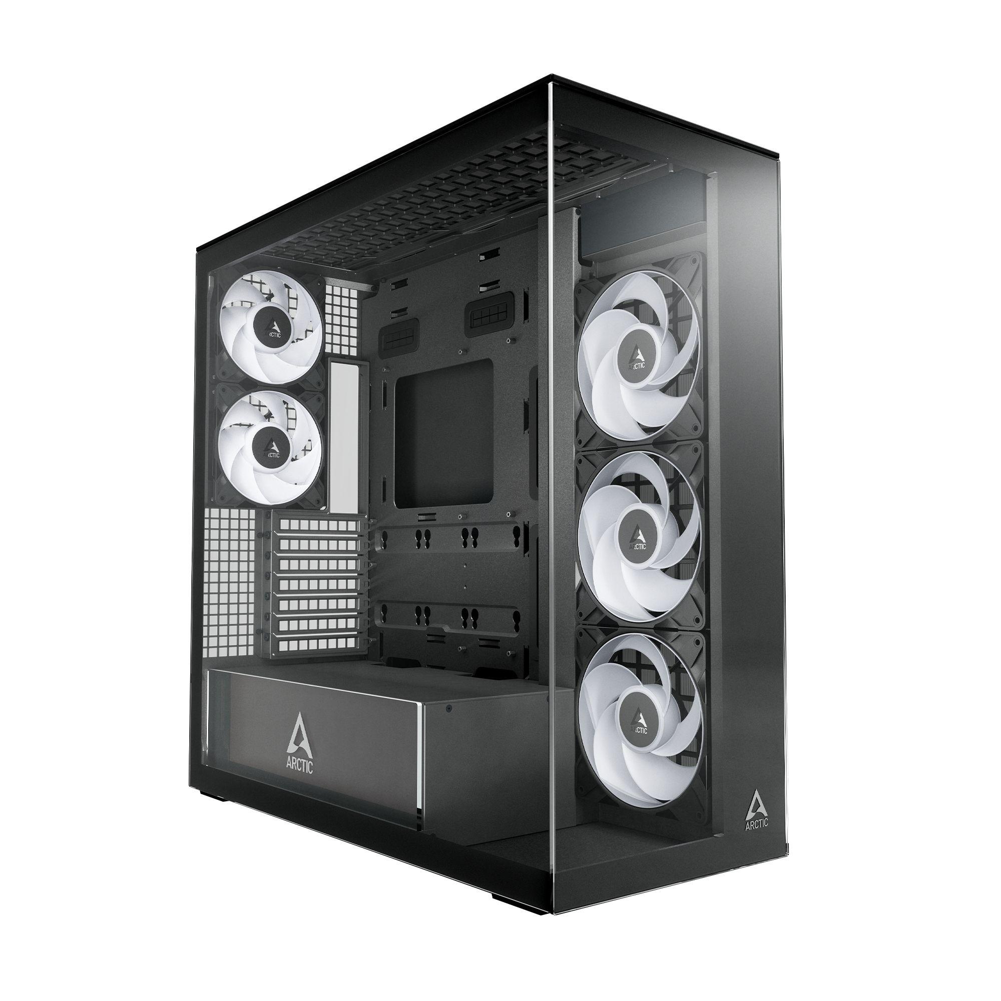Caixa PC ARCTIC Xtender (EATX, ATX, micro ATX, Mini-ITX - Vidro temperado, Rede - 17,1 cm - Preto e Transparente) — miniatura 5