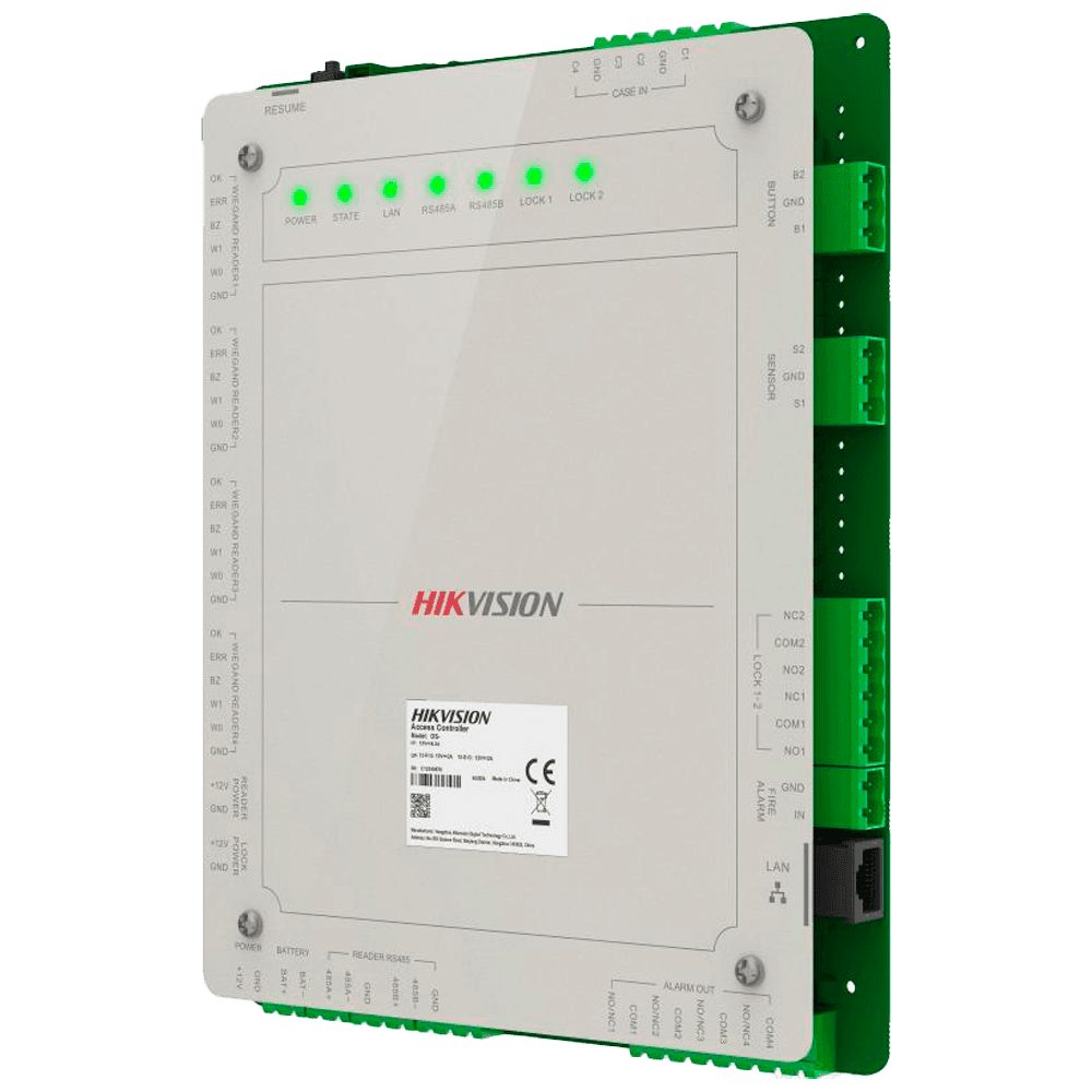 Controlador de Acesso HIKVISION DS-K2622X(P) (2 Portas - TCP/IP - Verde)