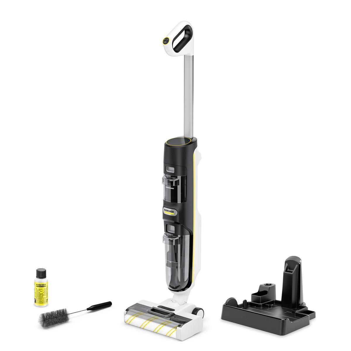 Aspirador Vertical KÄRCHER FCV 4 (Altura 113 cm - Preto/Branco)