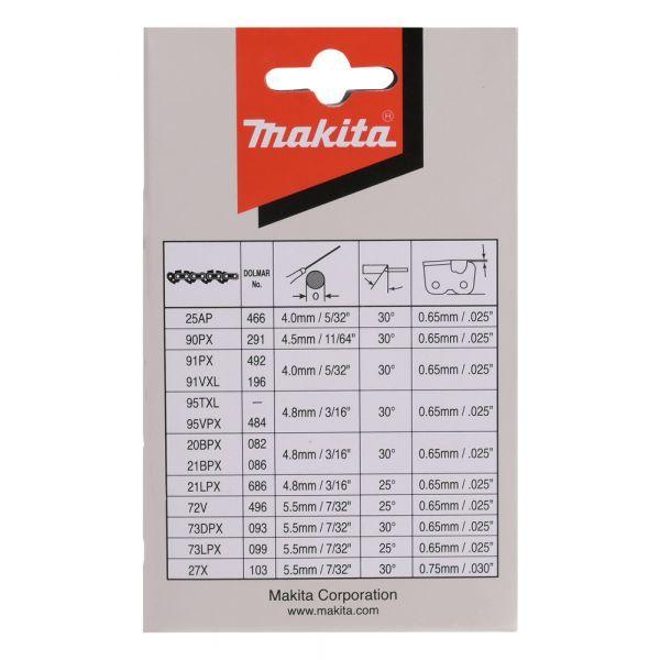 Corrente de Motosserra MAKITA 191H02-6 (35 cm - 1,1 mm - 3/8" - 52 dentes - HM - Prateado), miniatura 4