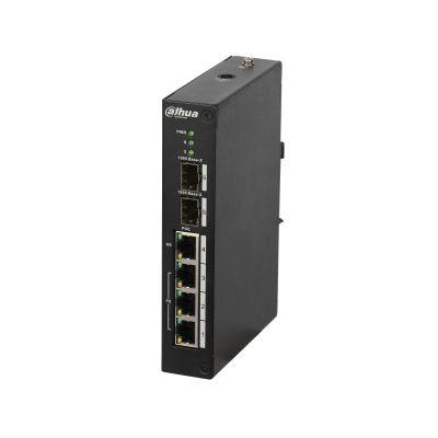 Switch DAHUA PFS4206-4P-96 (Fast Ethernet - 6,8 Gbit/s - L2 - Preto)