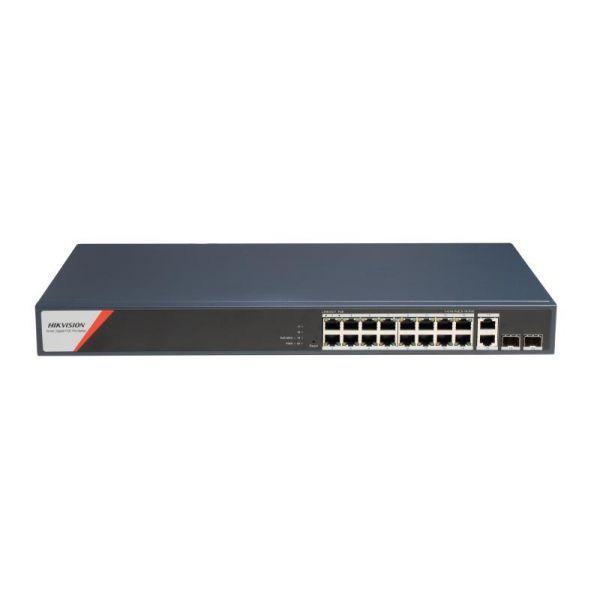 Switch Gerível HIKVISION DS-3E1520HP-SI-16P2T2F (Gigabit Ethernet - 4,1 MB - 56 Gbit/s) — miniatura 2