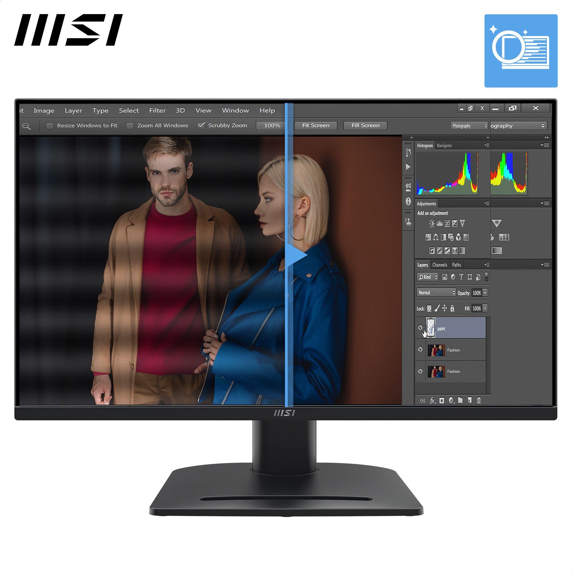 Monitor MSI PRO MP275QPG E2 (27" - IPS - 100 Hz - Preto) — miniatura 7