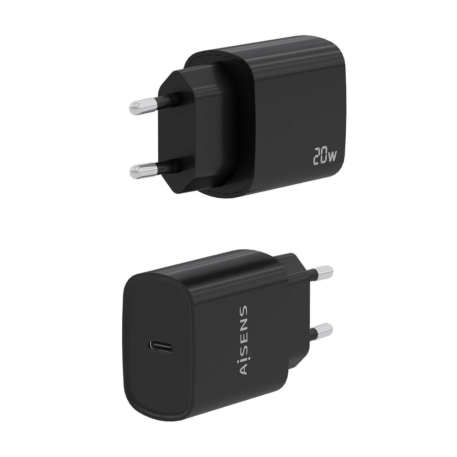 Carregador de Parede AISENS A110-0753 (20 W - Preto), miniatura 3