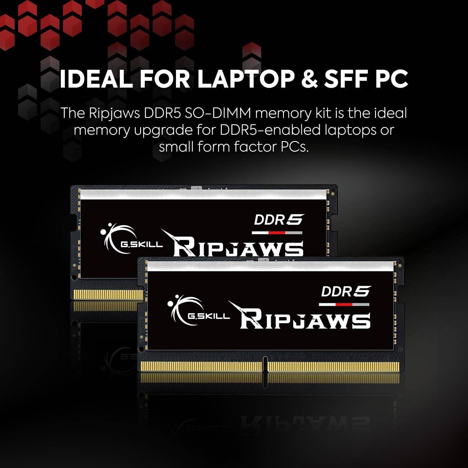 Memória RAM G.SKILL Ripjaws F5-5600S4040A32GX1-RS (5600 MHz - 32 GB - SO-DIMM), miniatura 2