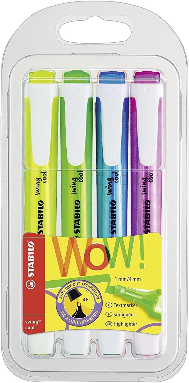 Marcadores Fluorescentes STABILO Swing Cool 275/4 (Multicor)