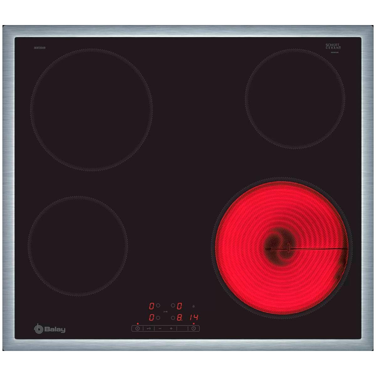 Placa Vitrocerâmica Encastre BALAY 3EB720XR (4 zonas - 6600 W - Vidro-cerâmica - Preto), miniatura 2