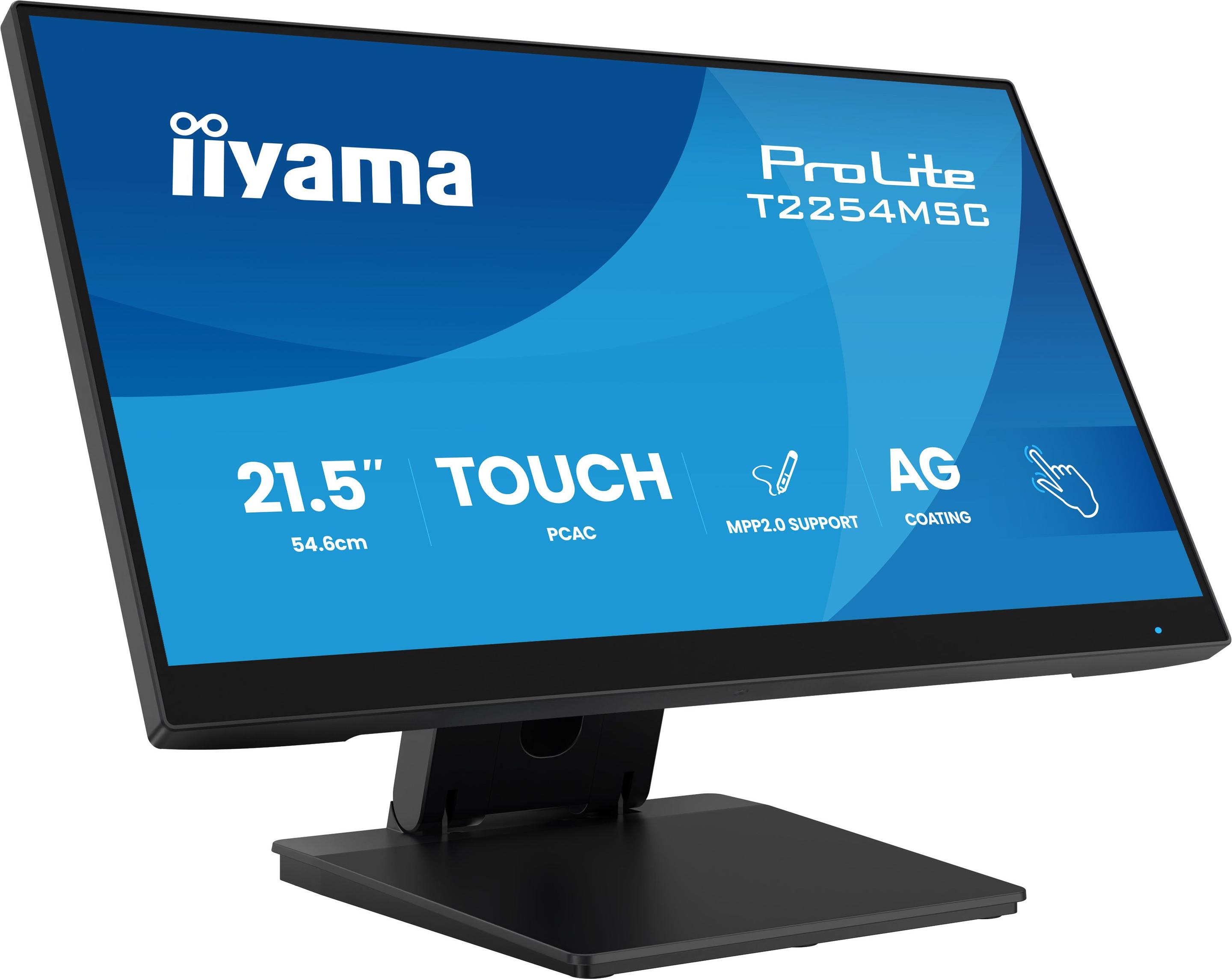 Monitor IIYAMA ProLite T2254MSC-B2AG (21,5" Full HD - IPS 100Hz - Preto)