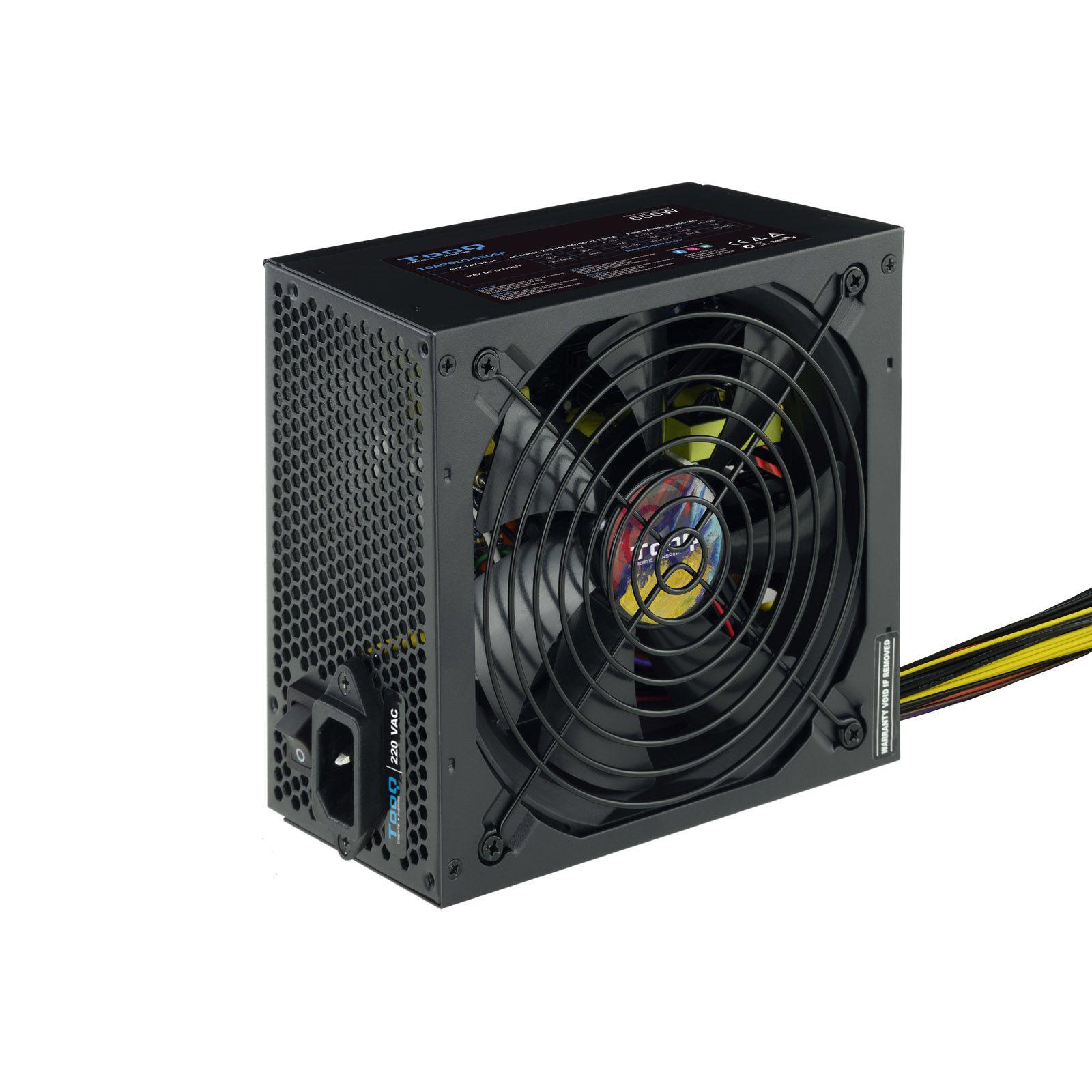 Fonte de Alimentação TOOQ TQAPOLO-650SP (ATX - 650 W - Não modular - Preto)