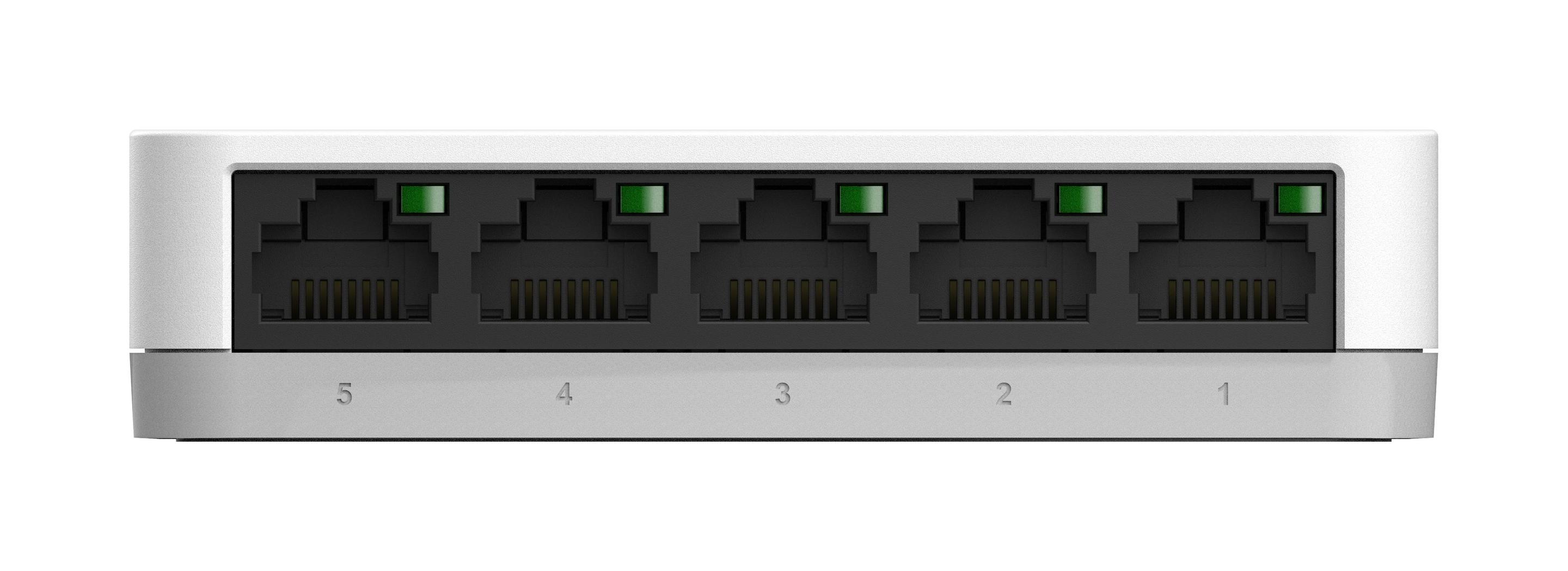 Switch D-LINK GO-SW-5G (Gigabit Ethernet - 10/100/1000 Mbps - 0,128 MB - Branco), miniatura 3
