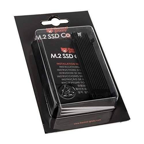 Dissipador Passivo para SSD M.2 THERMAL GRIZZLY M.2 SSD Cooler (Preto), miniatura 3