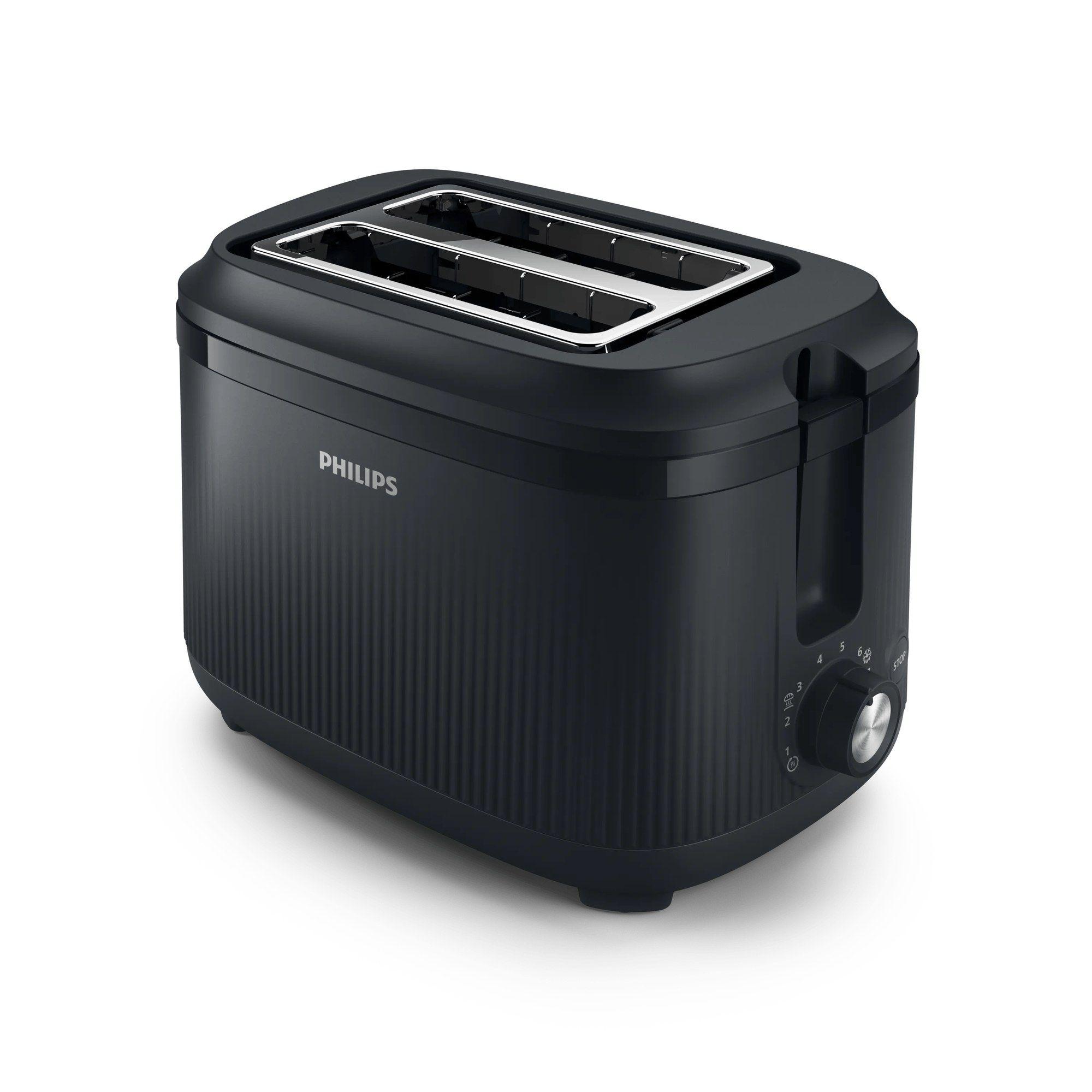 Torradeira PHILIPS Série 3000 HD2511/90 (830 W - Plástico - Altura 17,5 cm - Preto)