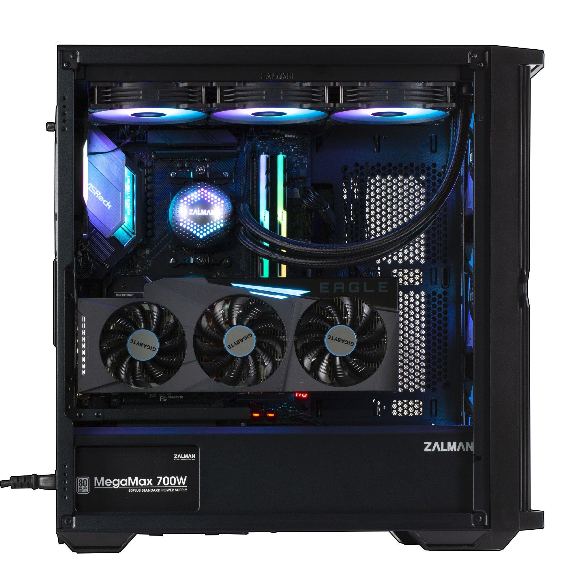 Caixa PC ZALMAN Z10 PLUS (ATX, Mini-ATX, Mini-ITX - Midi Tower - Plástico, aço, vidro temperado - Preto) — miniatura 6