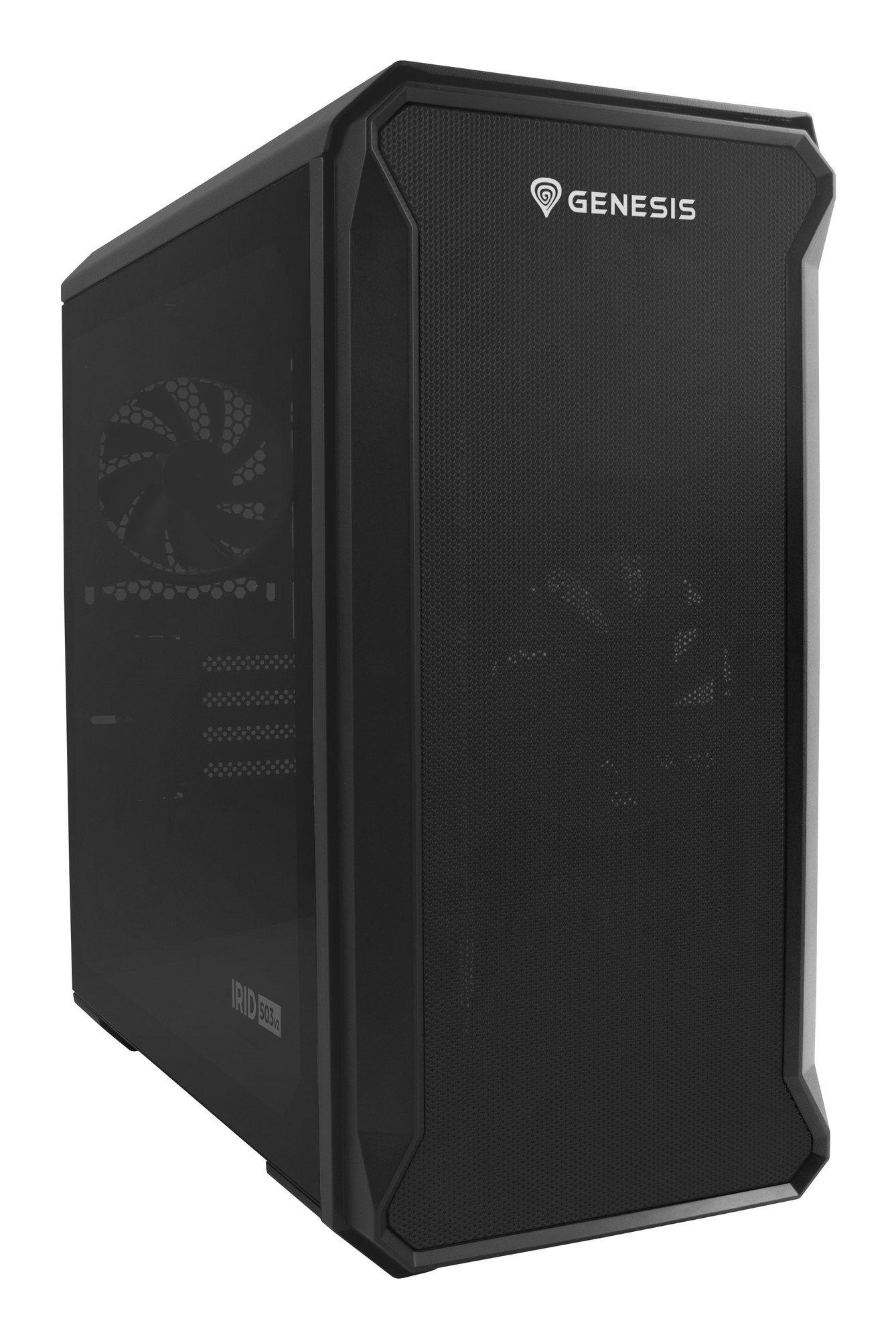Caixa de Computador Micro Torre GENESIS Irid 503 (Micro ATX, Mini-ITX - Micro Torre - 16,3 cm - Preto)