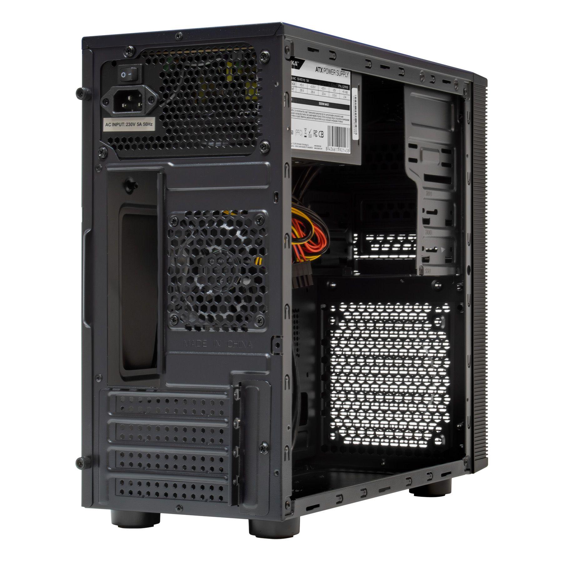 Caixa PC UNYKACH AERO C15 (micro ATX, ITX - 500 W - Midi Tower - Preto) — miniatura 4