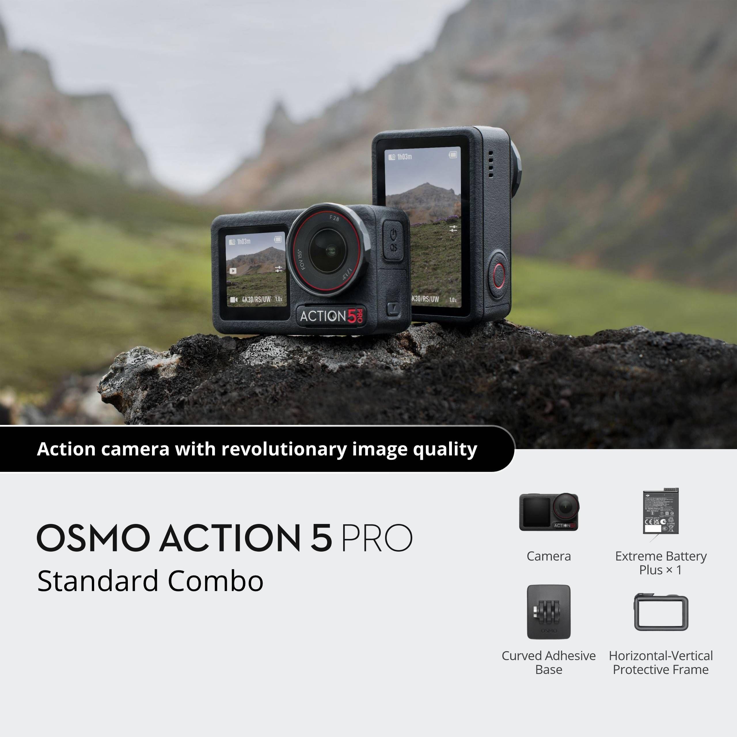 Câmara de Ação DJI Osmo Action 5 Pro Standard Combo (4K Ultra HD - 27 W - Wi-Fi, Bluetooth e USB Type-C - Preto) — miniatura 3