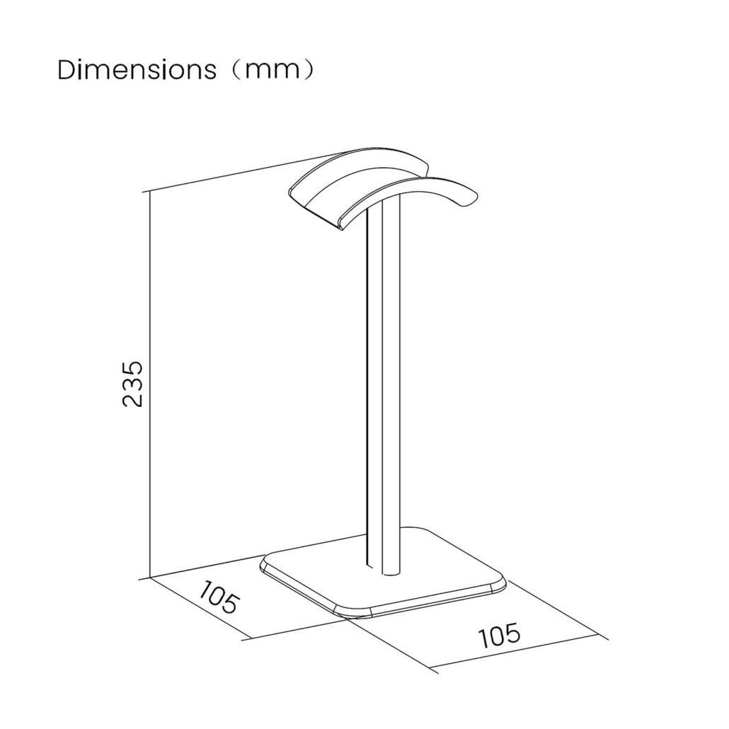 Suporte para Auscultadores AISENS HSM001-397 (Preto), miniatura 6
