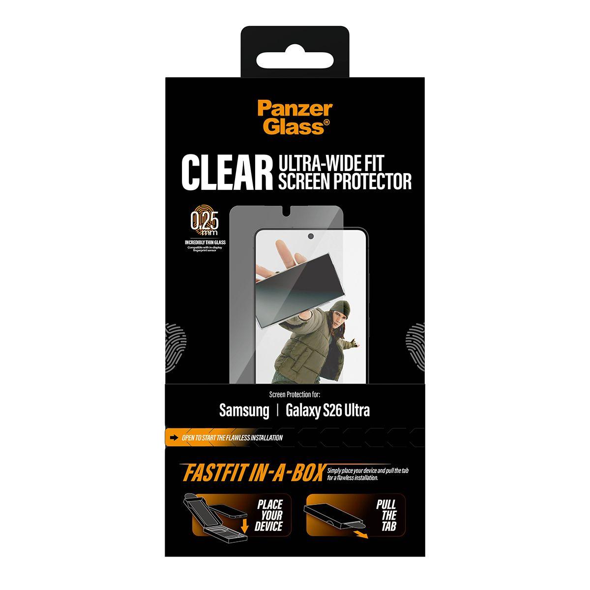 Película de Proteção de Ecrã PANZERGLASS Samsung Galaxy S26 Ultra (Samsung Galaxy S26 Ultra - Transparente) — miniatura 3