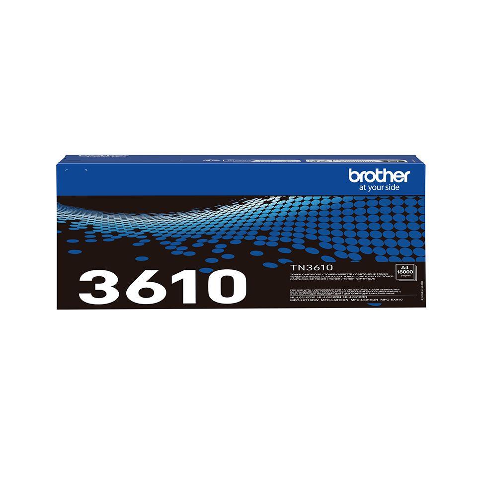Toner BROTHER TN-3610 (18000 páginas - Preto)