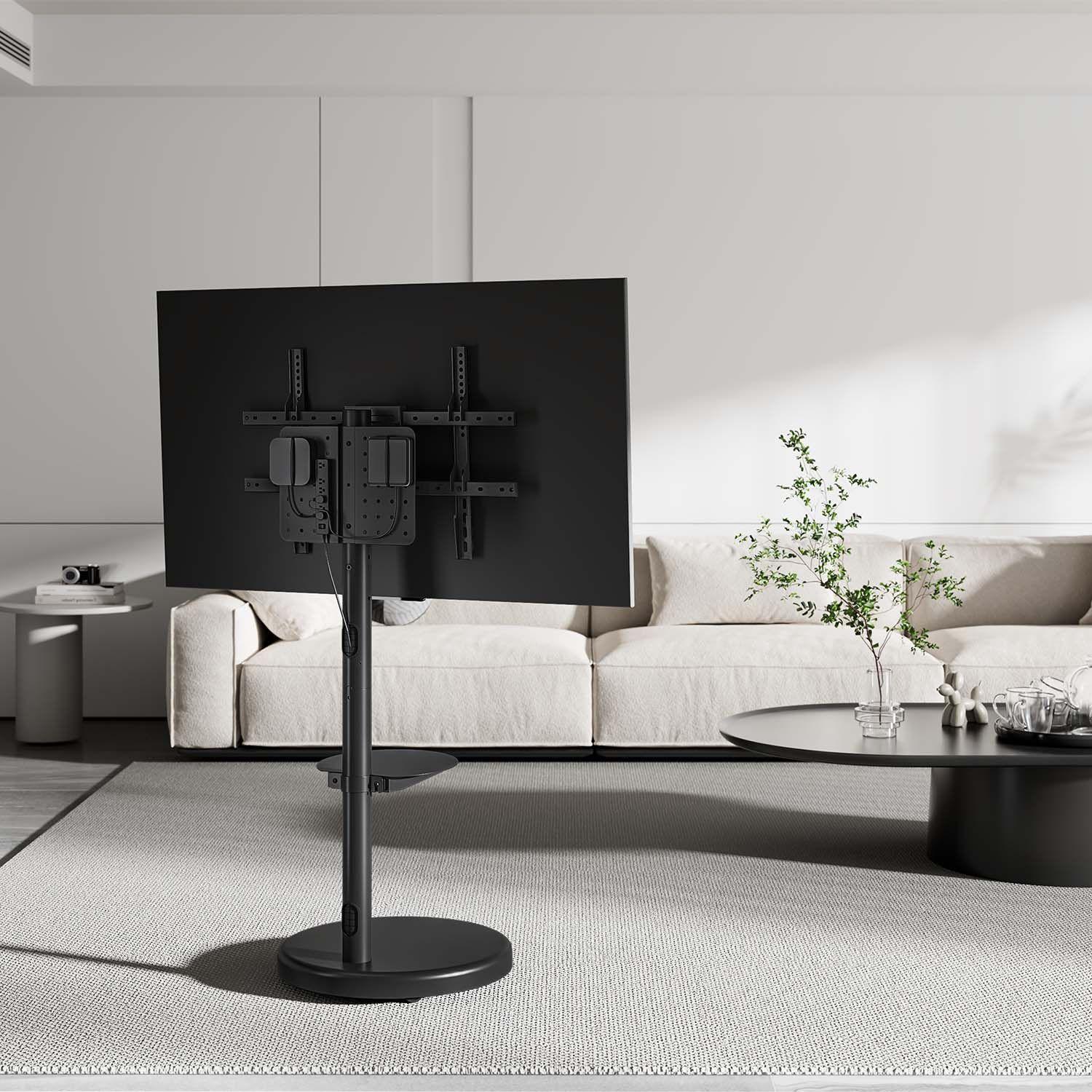 Suporte de Chão para TV AISENS FT86TRE-303 (600 x 400 mm - 200 x 200 mm - 2,18 m - Preto), miniatura 4
