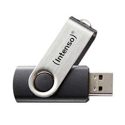 Pen USB INTENSO 3503460 (Rotação - USB 2.0 - 28 MB/s - Preto)