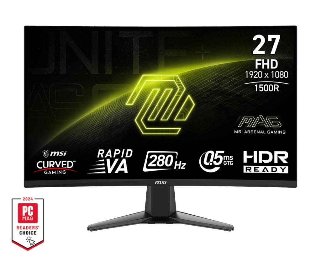 Monitor MSI MAG 276CXFDE (27" - Rapid VA - 280 Hz - Preto)