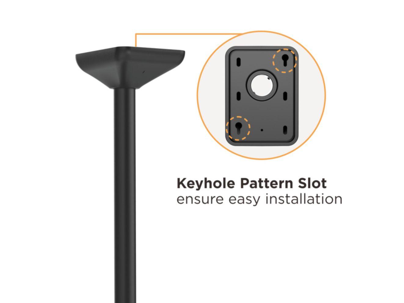Suporte de Teto para 3 Televisores EQUIP 650374 (45"-50" - Preto e Prateado), miniatura 6