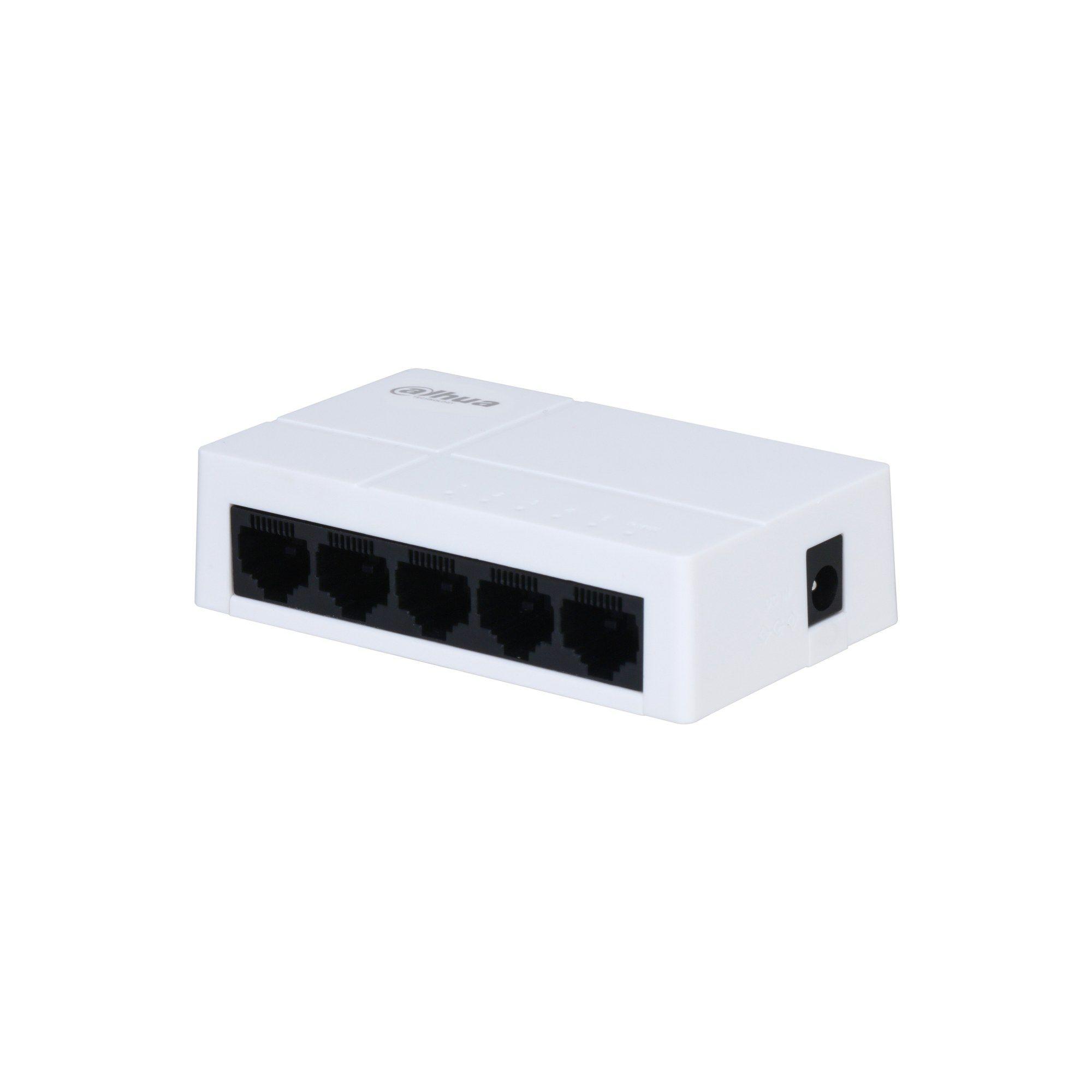 Switch DAHUA PFS3005-5GT-L-V2 (Gigabit Ethernet - 1 MB - 10 Gbit/s - Branco)