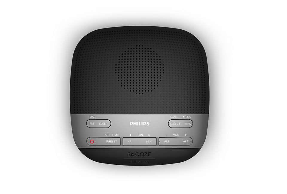 Rádio Despertador PHILIPS TAR3505/12 (3 W - Preto e Cinzento) — miniatura 3
