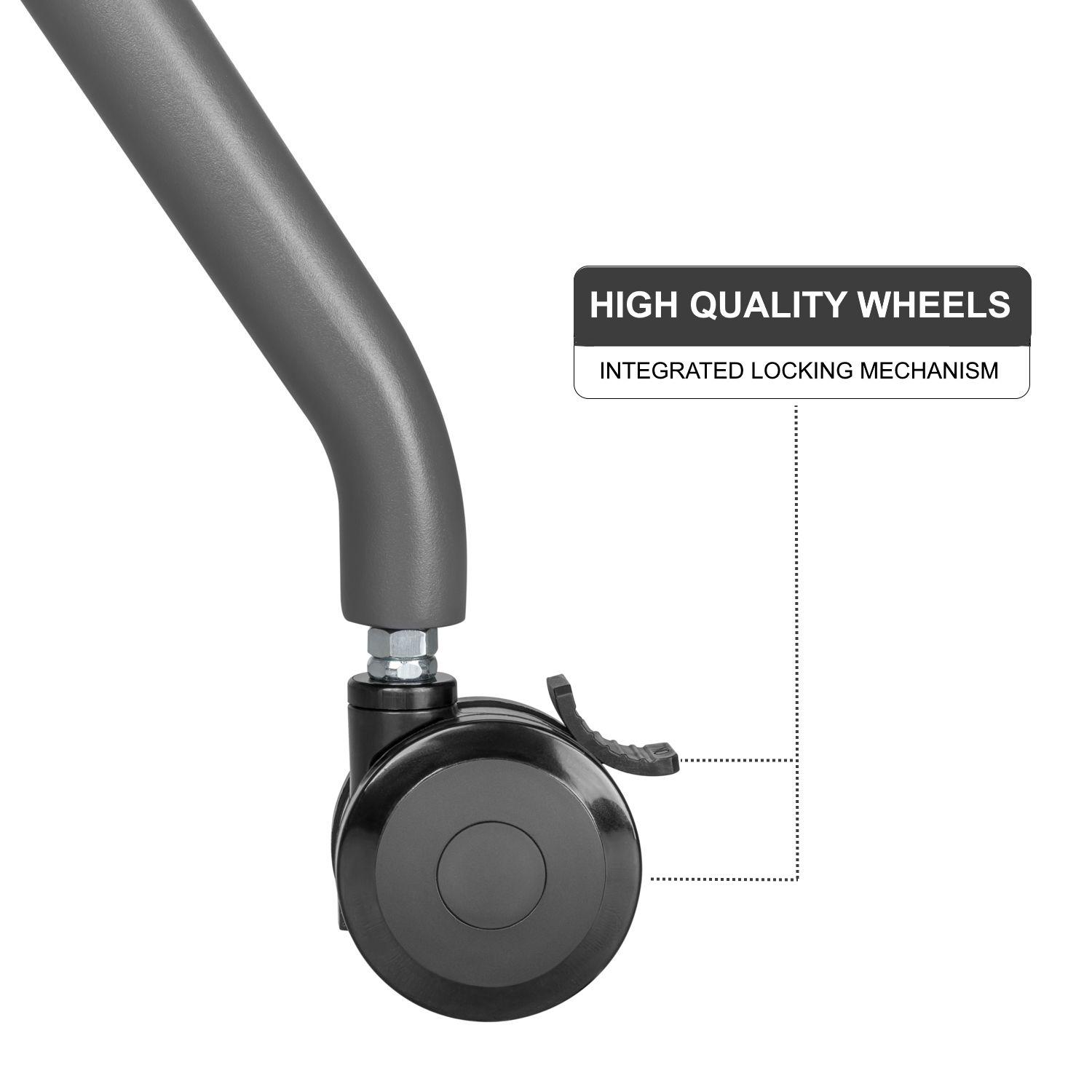 Suporte Móvel de Chão para Televisão EWENT EW1542 (50″ a 86″ - 120 kg - Preto), miniatura 6
