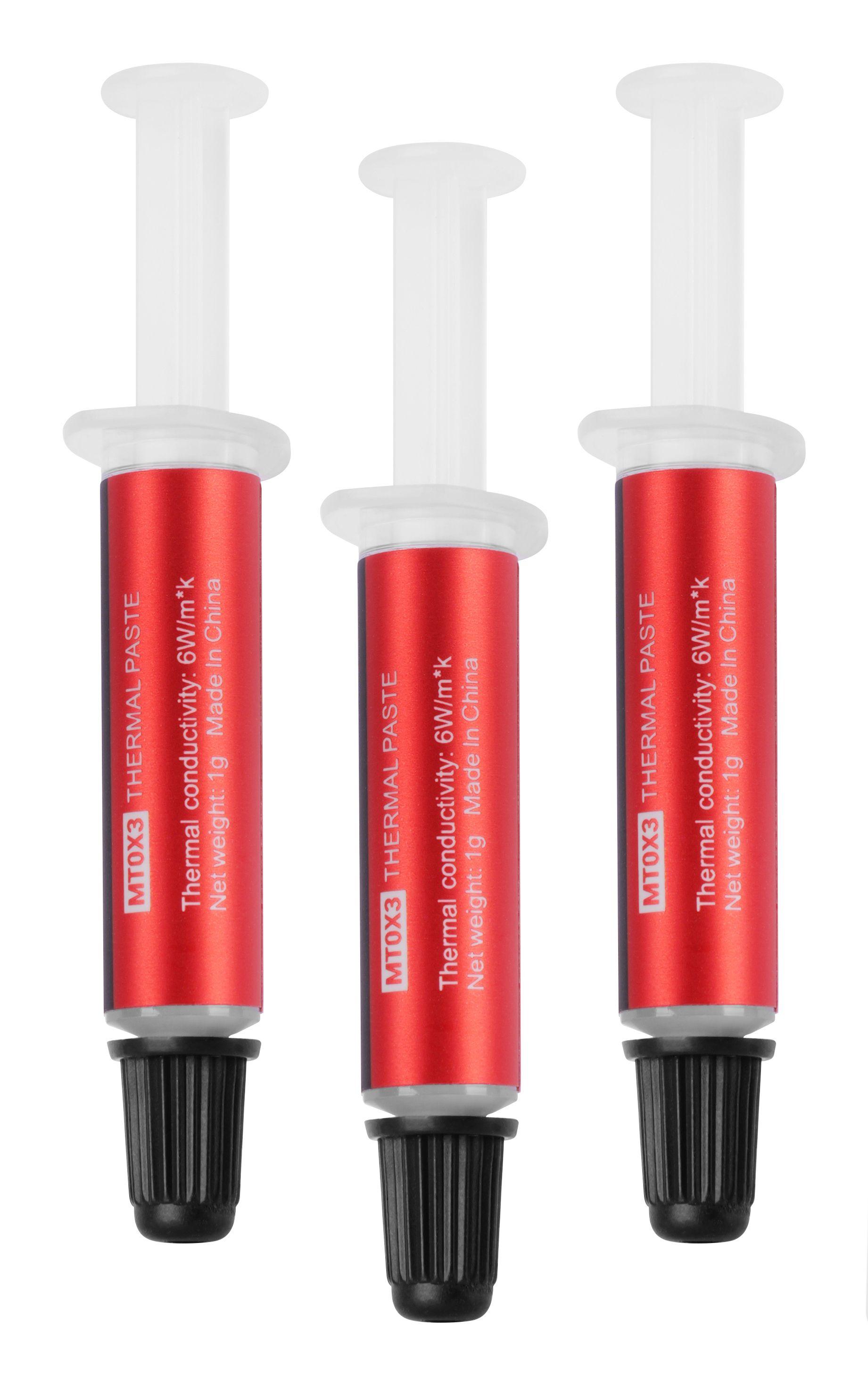 Pasta Térmica MARS GAMING MT0X3 (Seringa - Cola térmica - 6 W/m·K - Cinzento), miniatura 6
