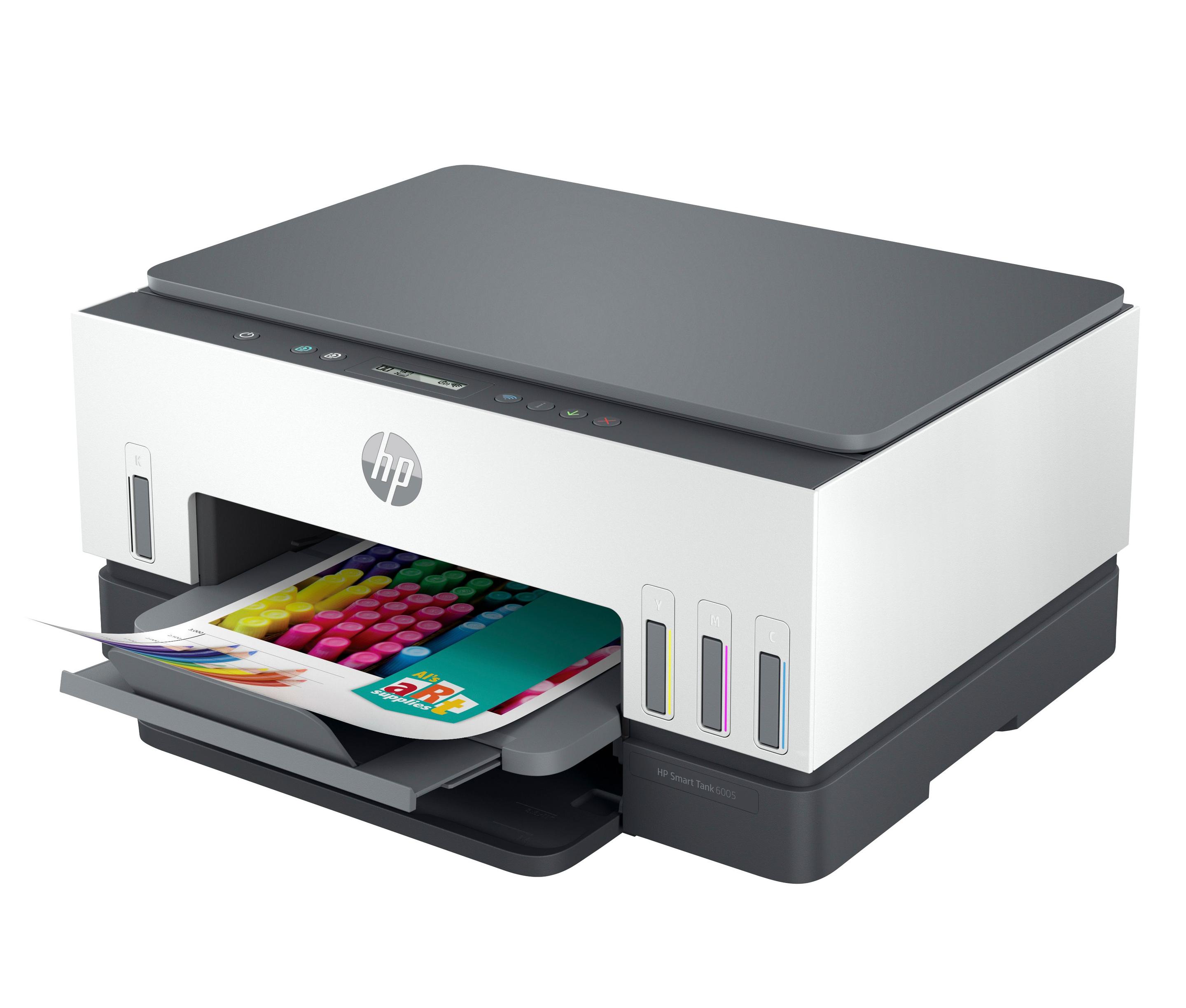 Impressora Multifunções HP Smart Tank 6005 (A4 - Impressão a cores - 150 folhas - Branco e Cinzento), miniatura 2