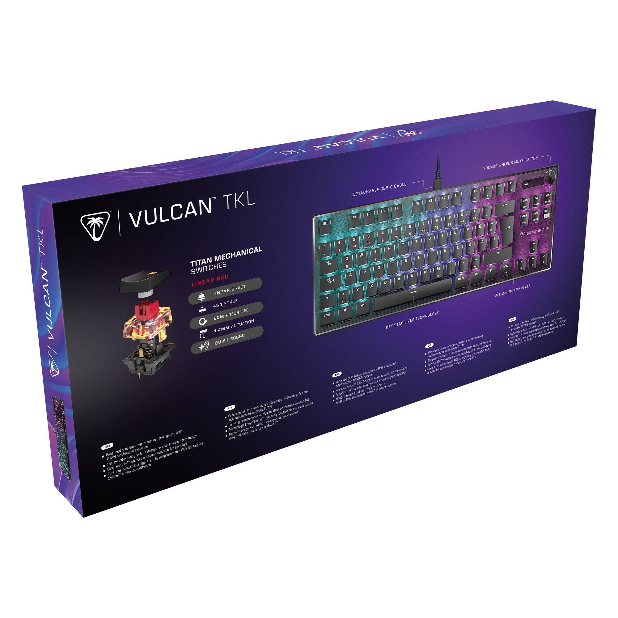 Teclado Gaming TURTLE BEACH Vulcan TKL (Alemão - Interruptor de chave mecânico - USB - Preto) — miniatura 9