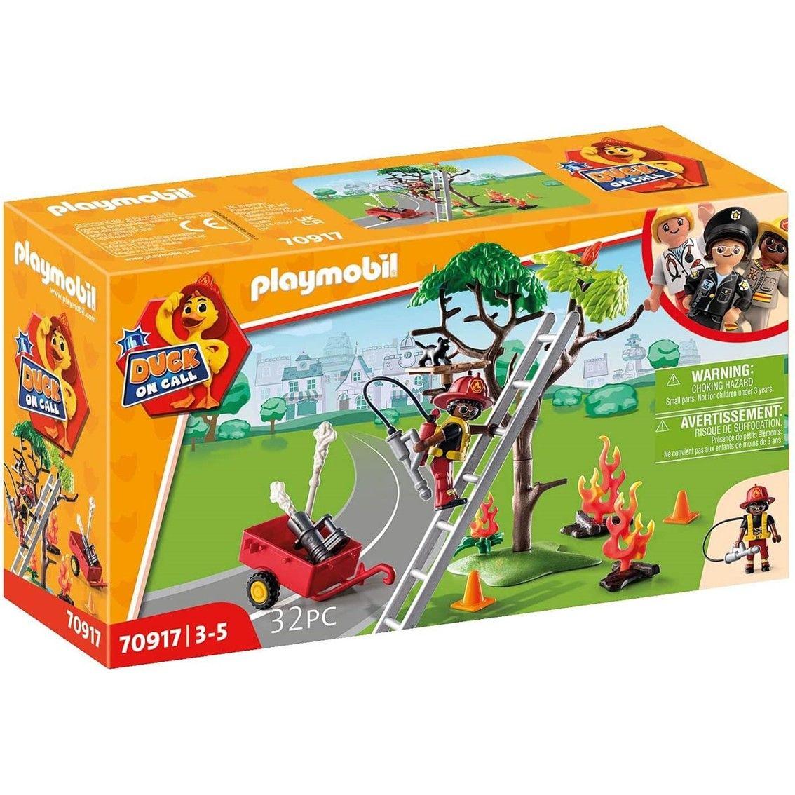 Conjunto de Construção PLAYMOBIL 70917 Duck On Call (3 anos - Multicor)