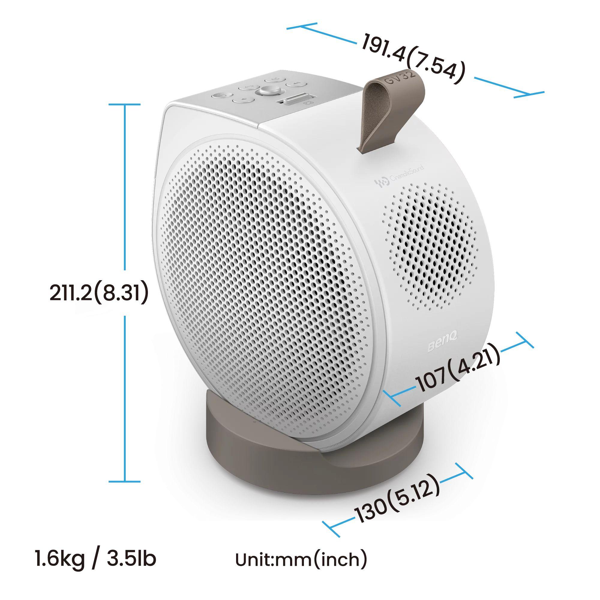 Projetor BENQ GV32 (1080p - 500 ANSI lumens - LED - Branco) — miniatura 5