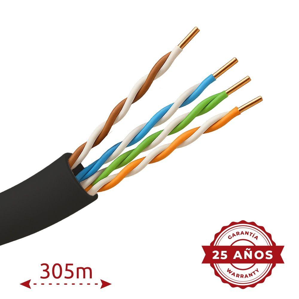 Cabo de Rede UTP UNIVIEW UV-UTP5E-305-BC-OUTDOOR (305 m - 5E - Preto), miniatura 2