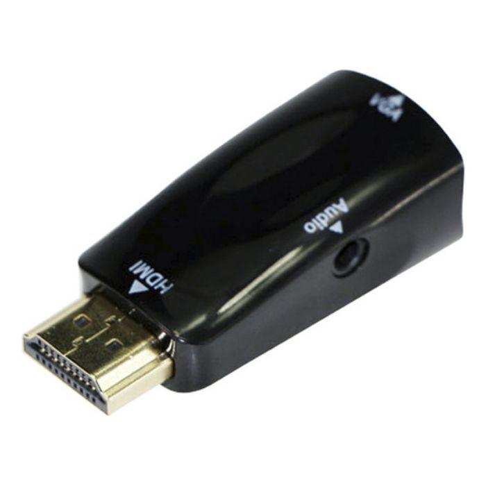 Adaptador HDMI para VGA GEMBIRD A-HDMI-VGA-02 (Preto), miniatura 3