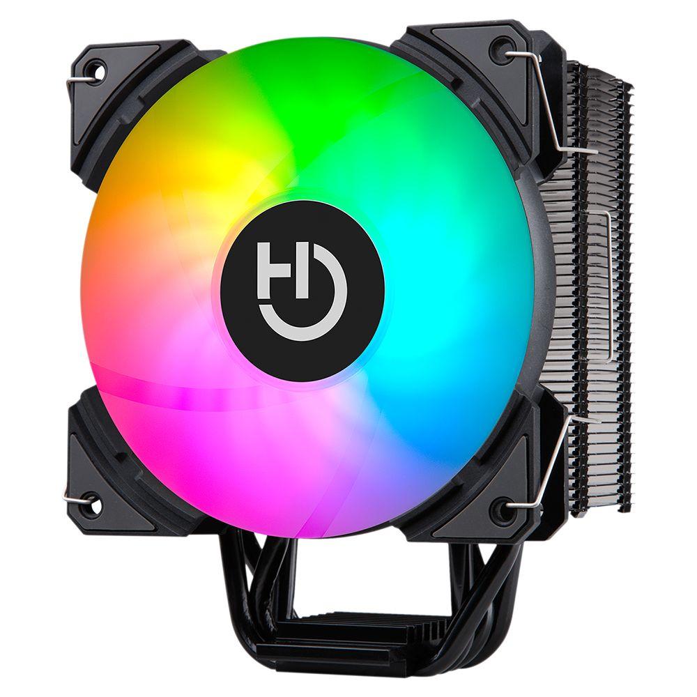 Dissipador de CPU HIDITEC C12 PWM ARGB (1600 RPM - Multi - 4-pin - Preto)