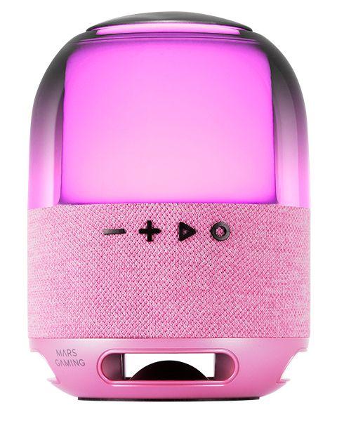 Coluna Bluetooth Portátil MARS GAMING MS-FLOWP (15 W - USB Type-A para USB Type-C - Rosa)