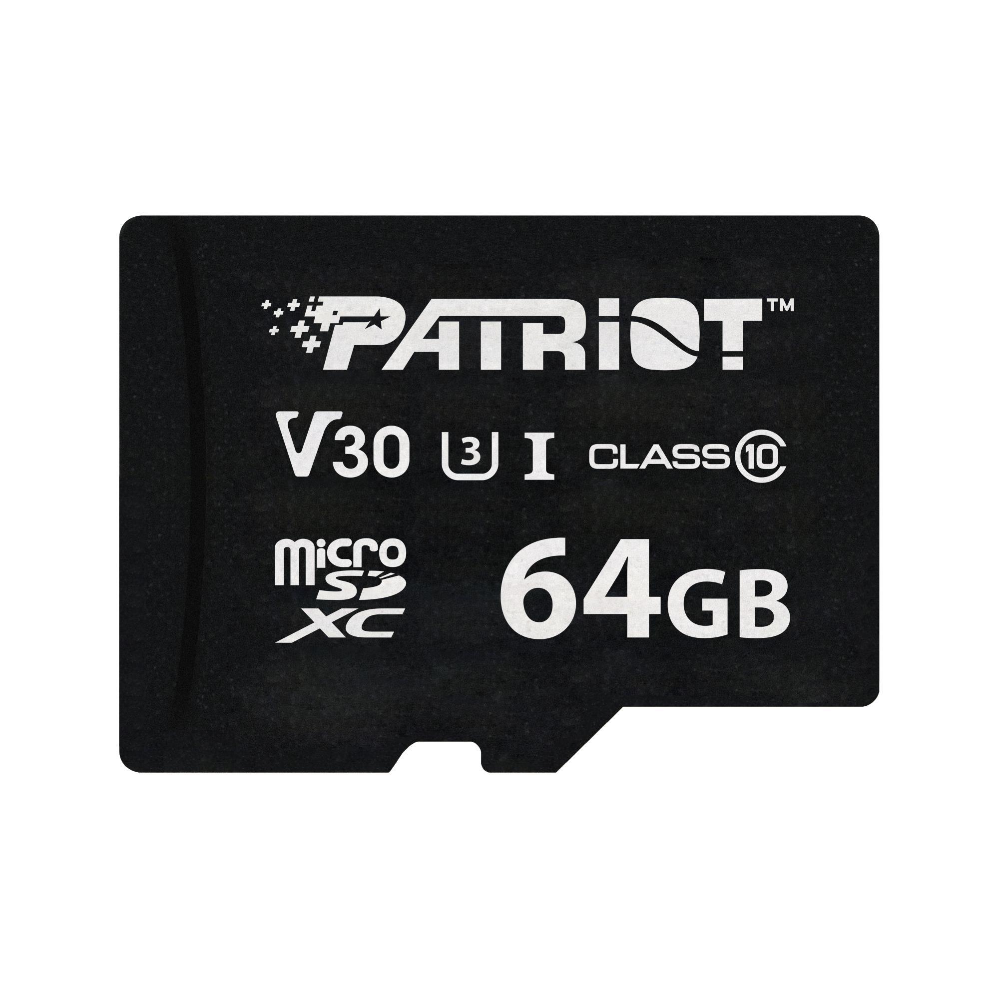 Cartão de Memória PATRIOT VX Series (64GB - 90 MB/s - Preto)