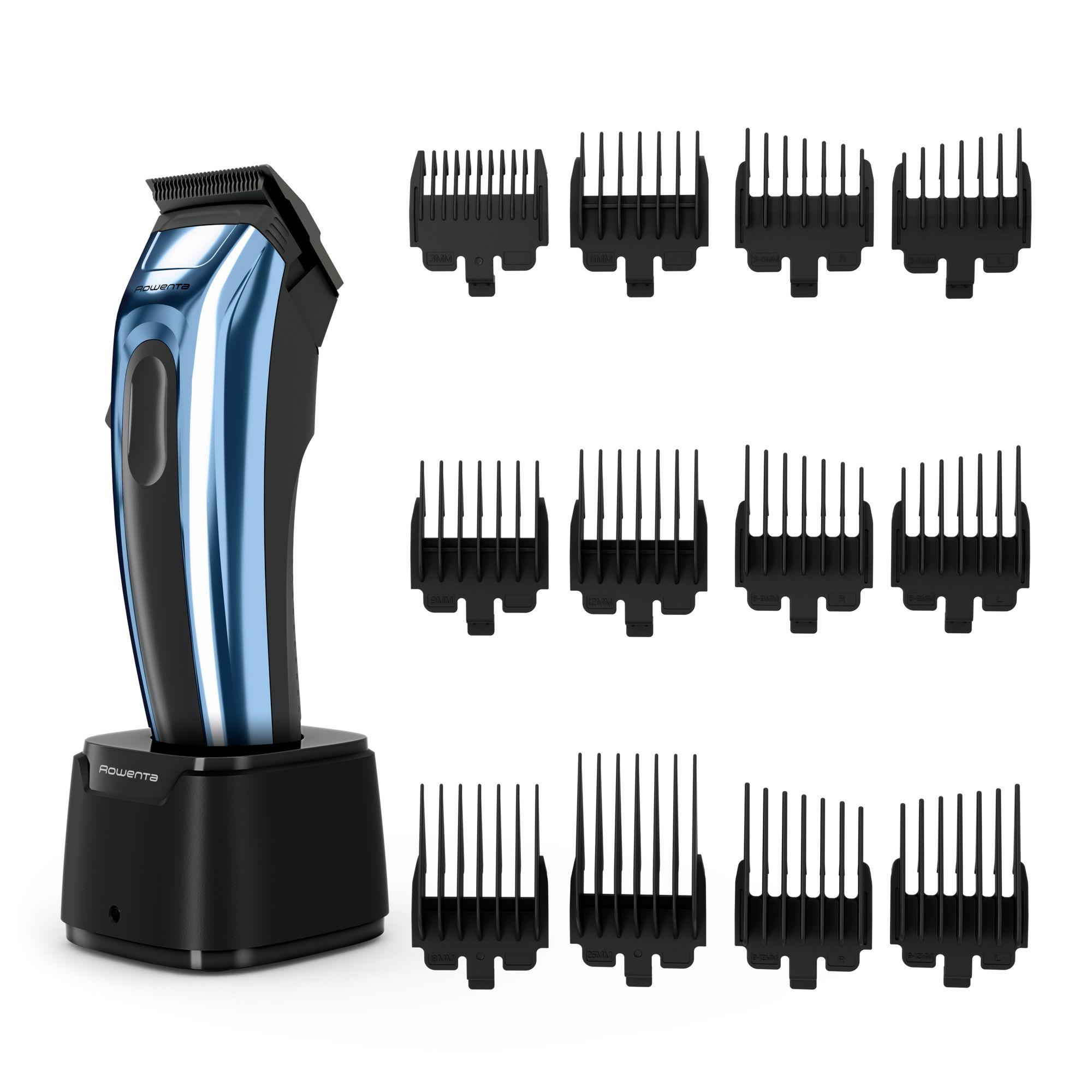 Máquina de Cortar Cabelo e Barba ROWENTA TN1551E0 (Aço inoxidável - Preto e Azul)