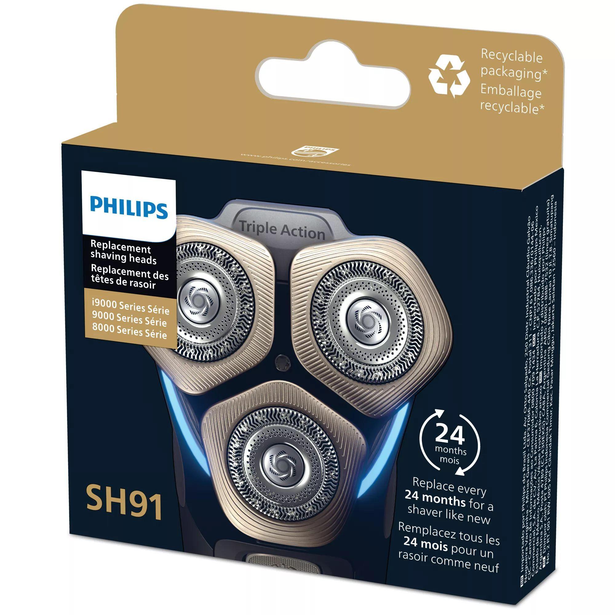 Cabeças de Corte de Substituição PHILIPS SH91/50 (Prateado) — miniatura 3