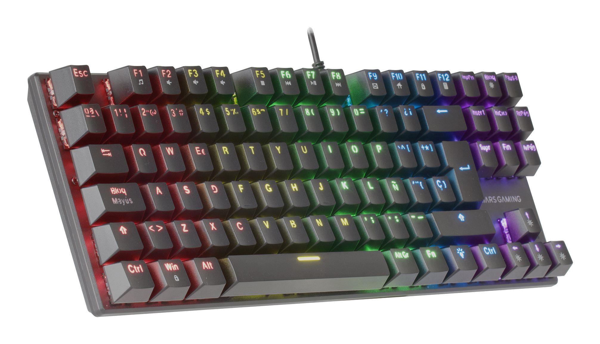 Teclado Gaming Mecânico MARS GAMING MK80RIT (Italiano - Interruptor de chave mecânico - Sem teclado numérico - Preto) — miniatura 4