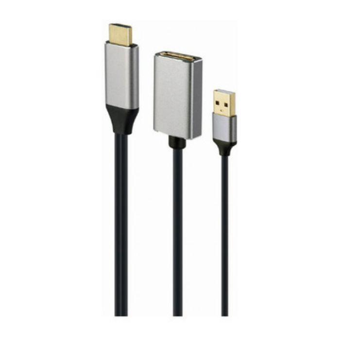 Adaptador HDMI para DisplayPort GEMBIRD A-HDMIM-DPF-02 (10 cm - HDMI Type A - Preto), miniatura 3