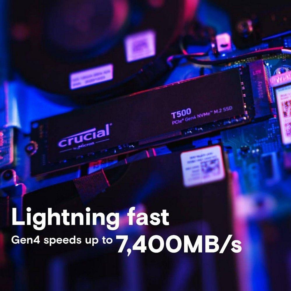 SSD CRUCIAL T500 (4 TB - M.2 - PCI Express 4.0 NVMe) — miniatura 2